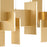 Eurofase Coburg Linear LED Chandelier, Anodized Gold/Clear