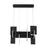 Eurofase Coburg Linear LED Chandelier, Anodized Gold/Clear