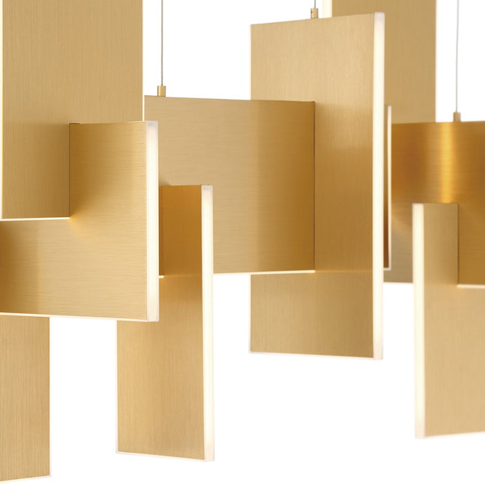 Eurofase Large Linear LED Chandelier, Black