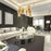 Eurofase Large Linear LED Chandelier, Black