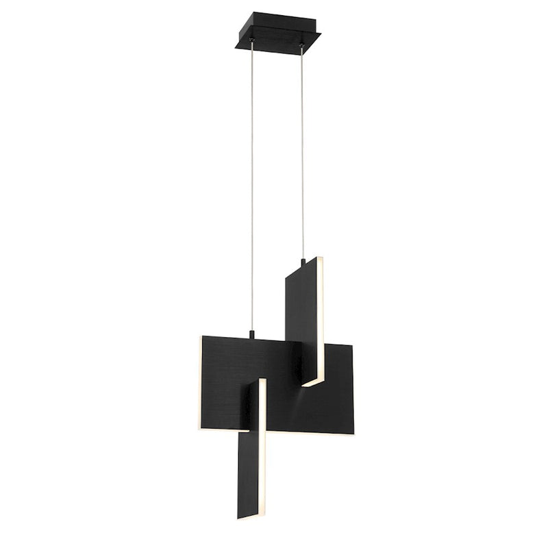Eurofase Coburg LED Pendant, Anodized Gold/Clear