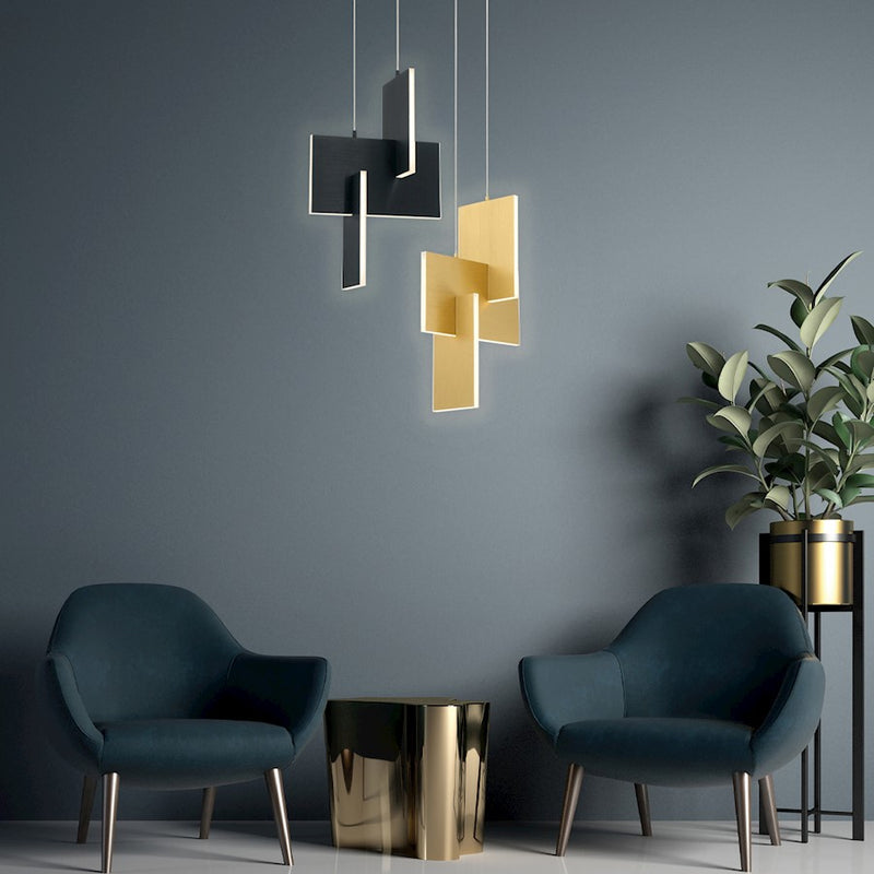 Eurofase Small LED Pendant, Black