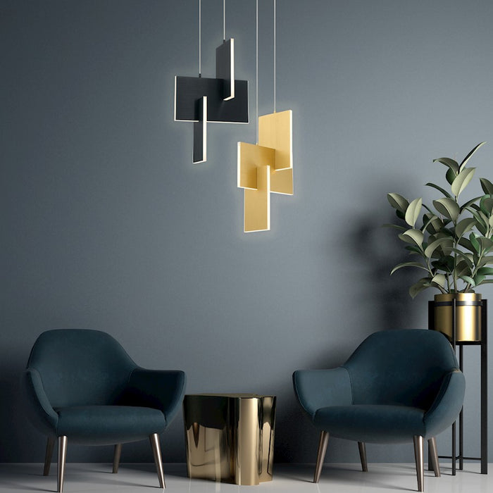 Eurofase Small LED Pendant, Black