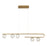 Eurofase Phillimore Linear LED Chandelier, Gold/Clear