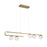 Eurofase Phillimore Linear LED Chandelier, Gold/Clear