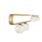 Eurofase Phillimore Linear LED Chandelier, Gold/Clear