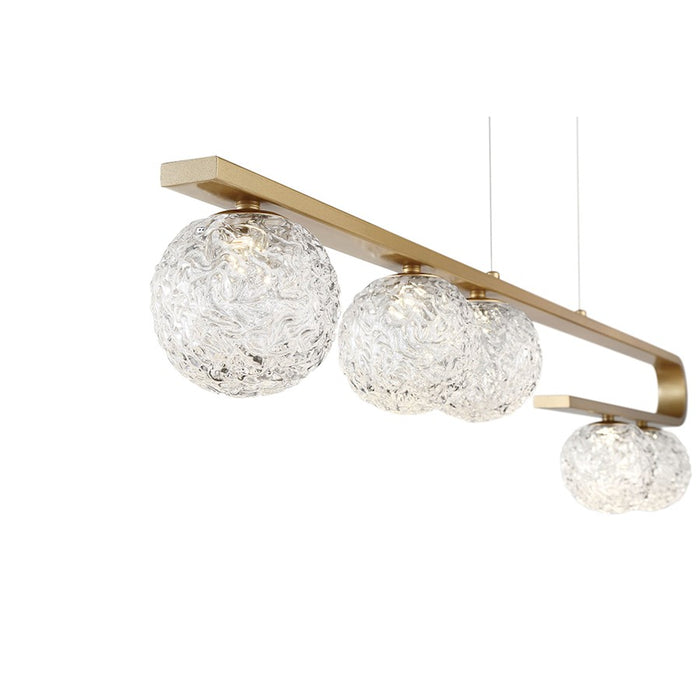 Eurofase Phillimore Linear LED Chandelier, Gold/Clear