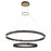 Eurofase Admiral 2-Tier LED Chandelier, Black/Brass/Soft White