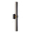 Eurofase Large LED Wall Sconce, Matte Black/Gold/Frosted