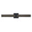 Eurofase Large LED Wall Sconce, Matte Black/Gold/Frosted