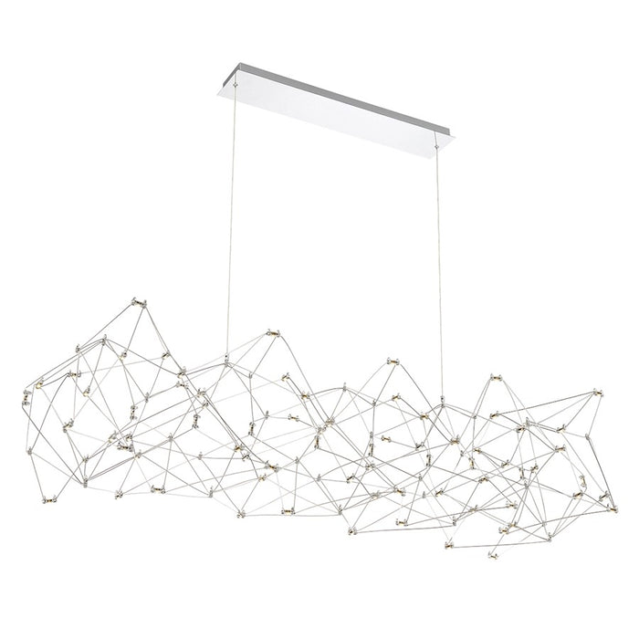 Eurofase Large LED Chandelier, Chrome