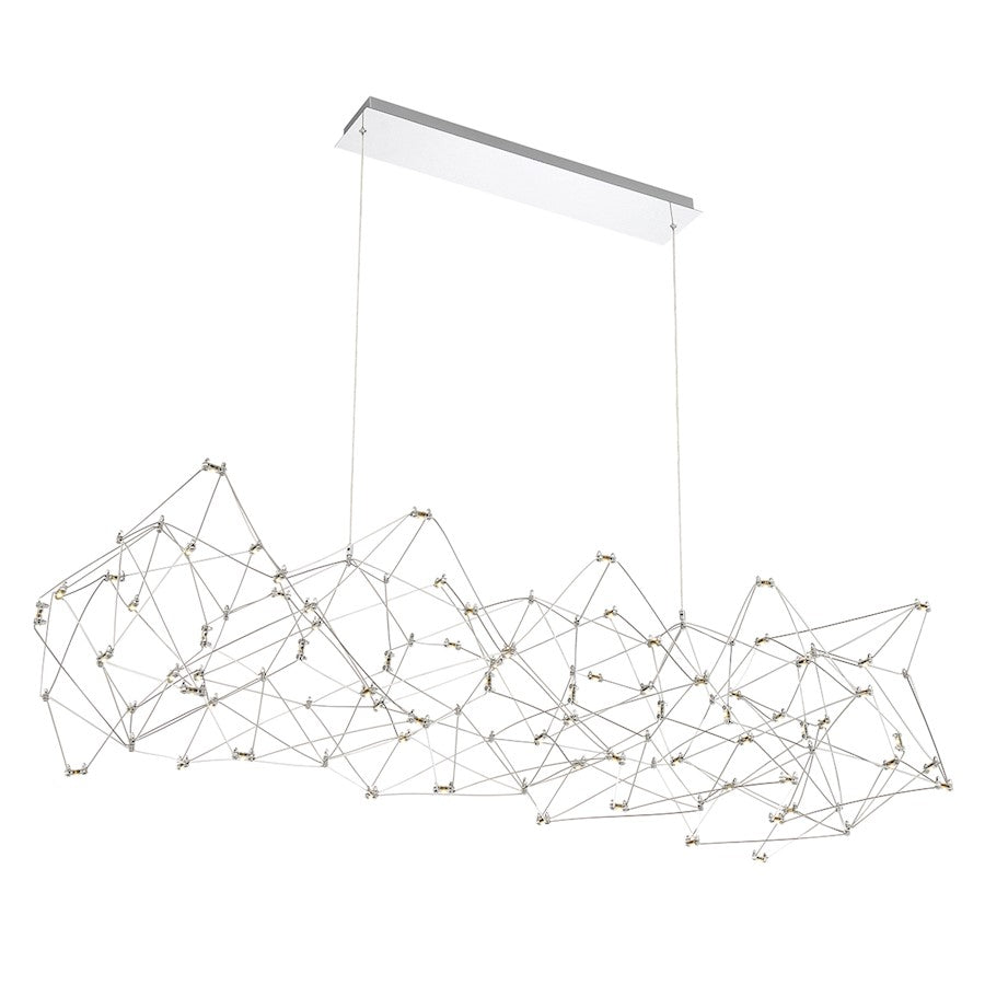 Eurofase Large LED Chandelier, Chrome