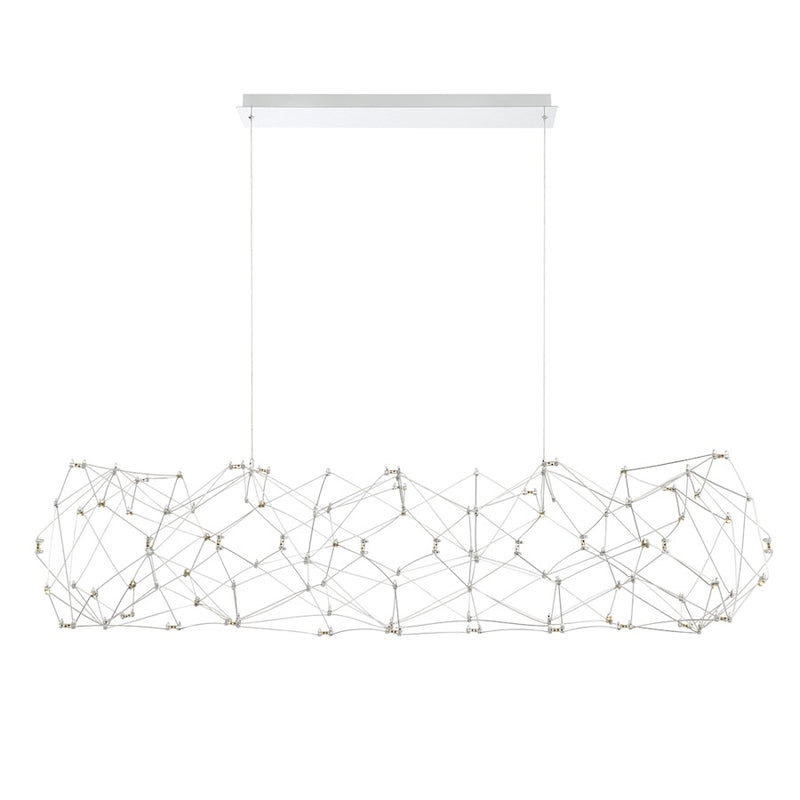 Eurofase Large LED Chandelier, Chrome