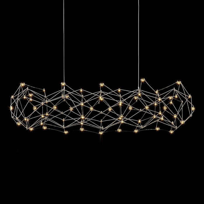 Eurofase Large LED Chandelier, Chrome