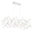 Eurofase Medium LED Chandelier, Chrome