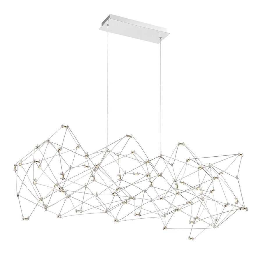 Eurofase Medium LED Chandelier, Chrome