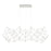 Eurofase Medium LED Chandelier, Chrome