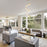 Eurofase 9 Light LED Chandelier, Gold