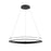 Eurofase Small Outward LED Pendant, Matte Black/White