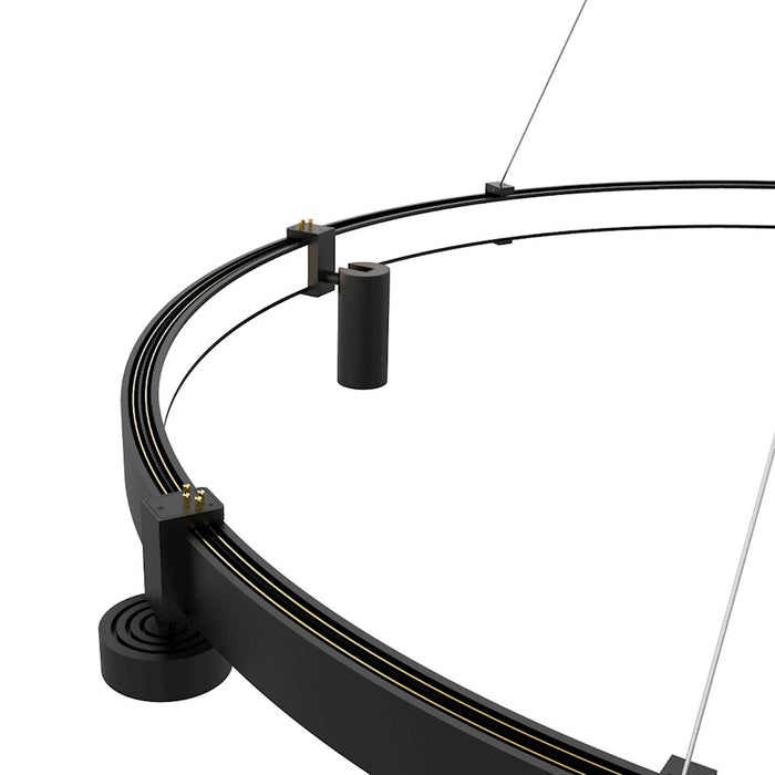 Eurofase Small Outward LED Pendant, Matte Black/White