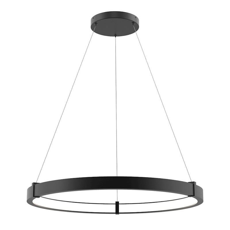 Eurofase Small INWARD LED Pendant, Matte Black/White