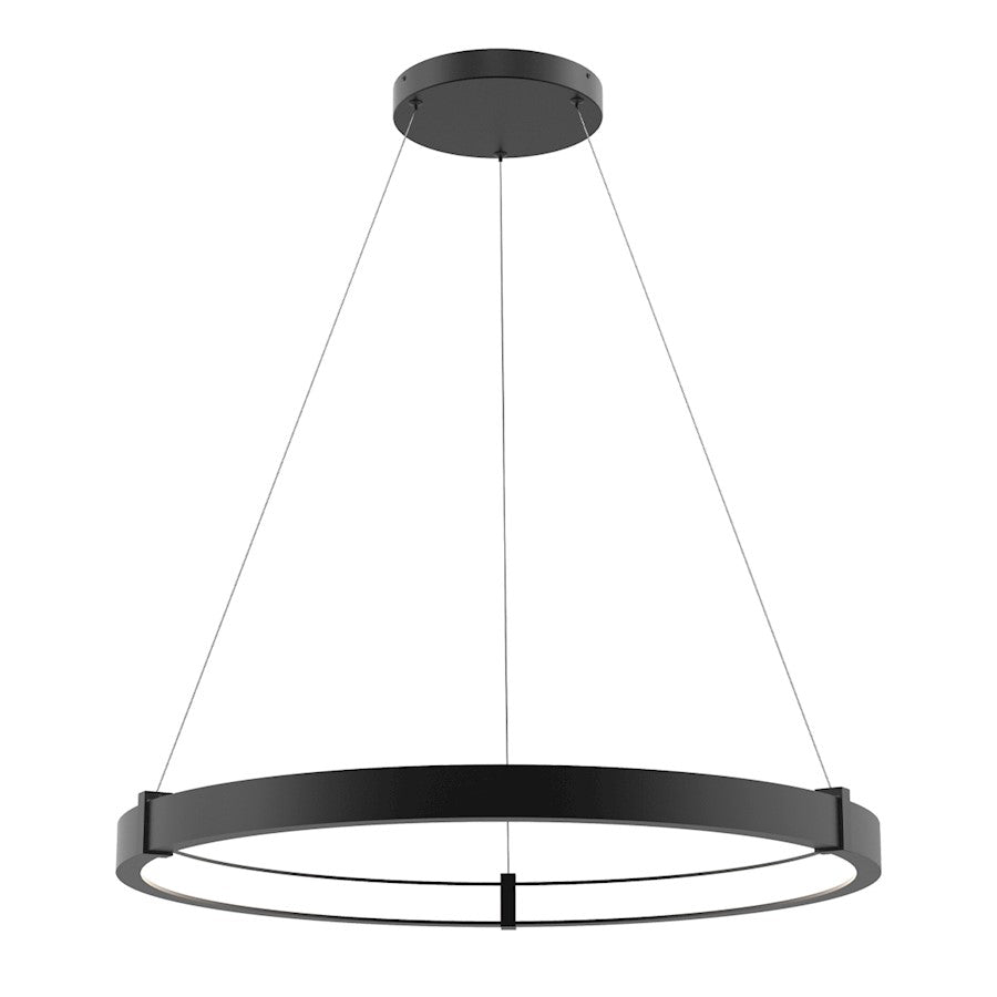 Eurofase Small INWARD LED Pendant, Matte Black/White
