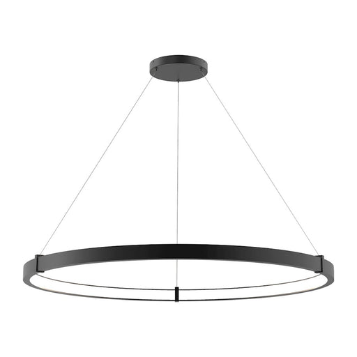 Eurofase Medium INWARD LED Pendant, Matte Black/White