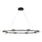 Eurofase Circolo LED Chandelier, Black/Clear Seeded