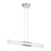 Eurofase Crossley 2 Light Pendant, Chrome/Textured Roll