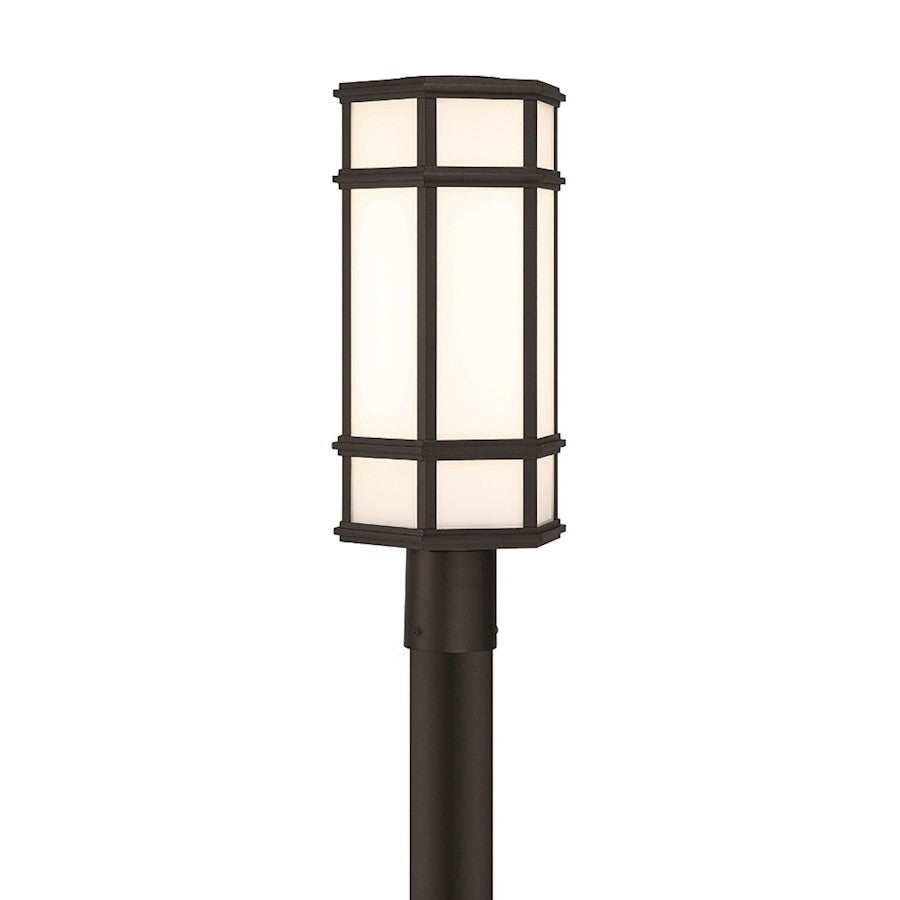 Eurofase Mont?1 Light 20" Outdoor LED Post Light, Satin Black
