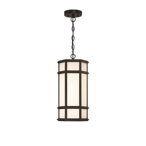 Eurofase Mont?1 Light 18" Outdoor LED Pendant, Satin Black