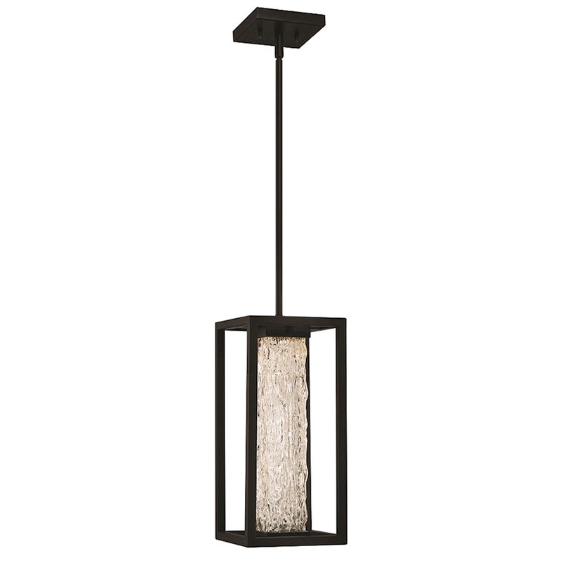 Eurofase Ilya 1 Light 7" Outdoor LED Pendant, Satin Black