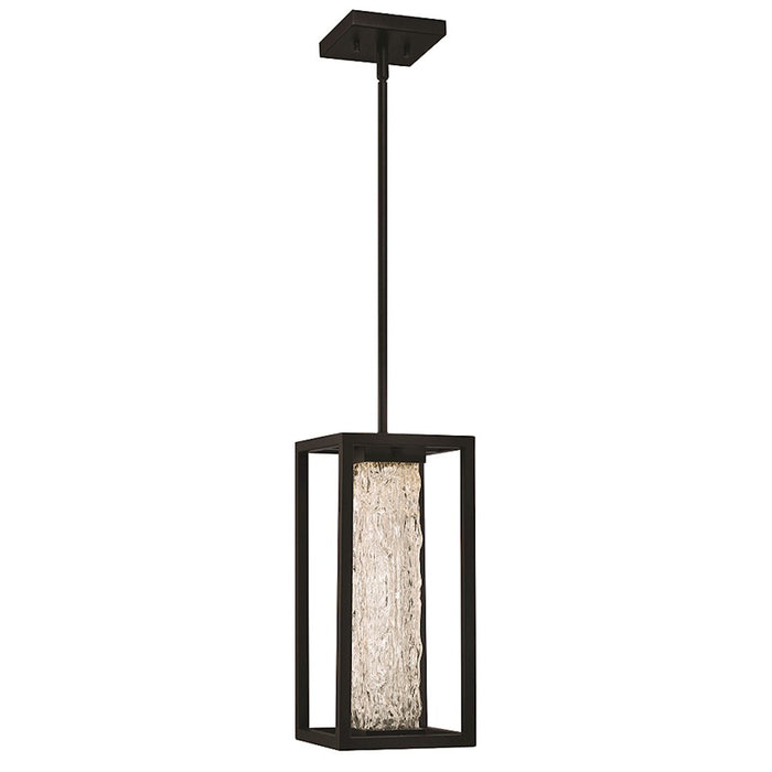 Eurofase Ilya 1 Light 7" Outdoor LED Pendant, Satin Black