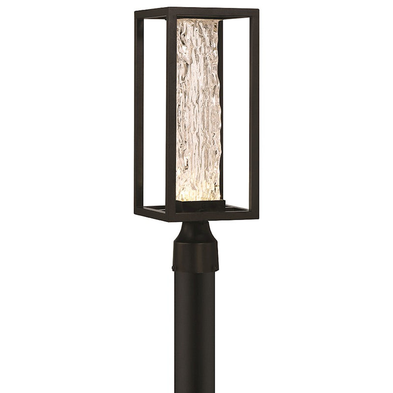 Eurofase Ilya 1 Light 7" Outdoor LED Post Light, Satin Black