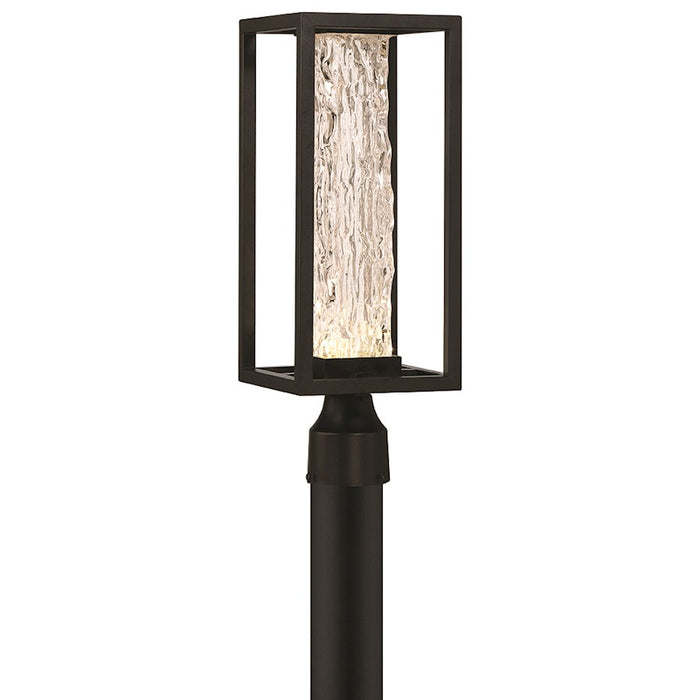 Eurofase Ilya 1 Light 7" Outdoor LED Post Light, Satin Black
