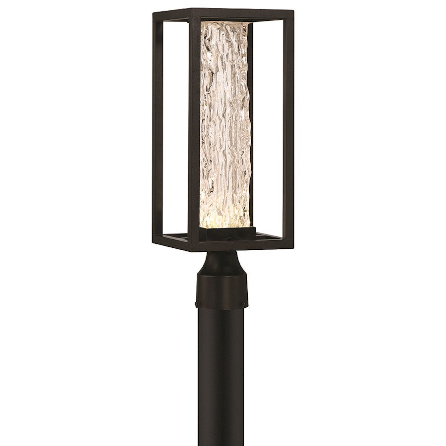 Eurofase Ilya 1 Light 7" Outdoor LED Post Light, Satin Black