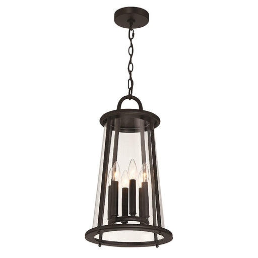 Eurofase Daulle 6 Light 12" Outdoor Pendant, Satin Black