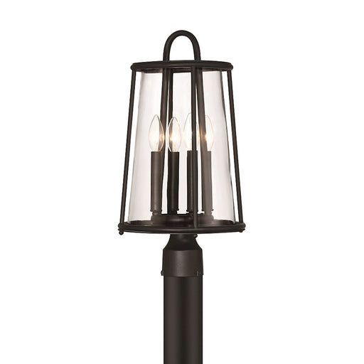 Eurofase Daulle 4 Light 20" Outdoor Post Light, Satin Black