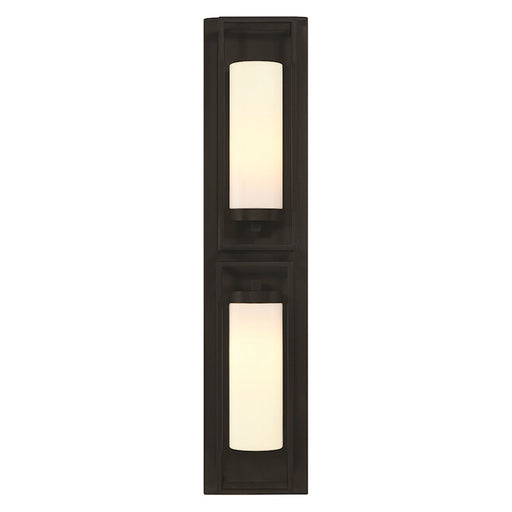 Eurofase Ren 2 Light 36" Outdoor Wall Sconce, Satin Black