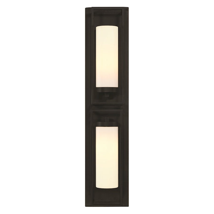 Eurofase Ren 2 Light 36" Outdoor Wall Sconce, Satin Black