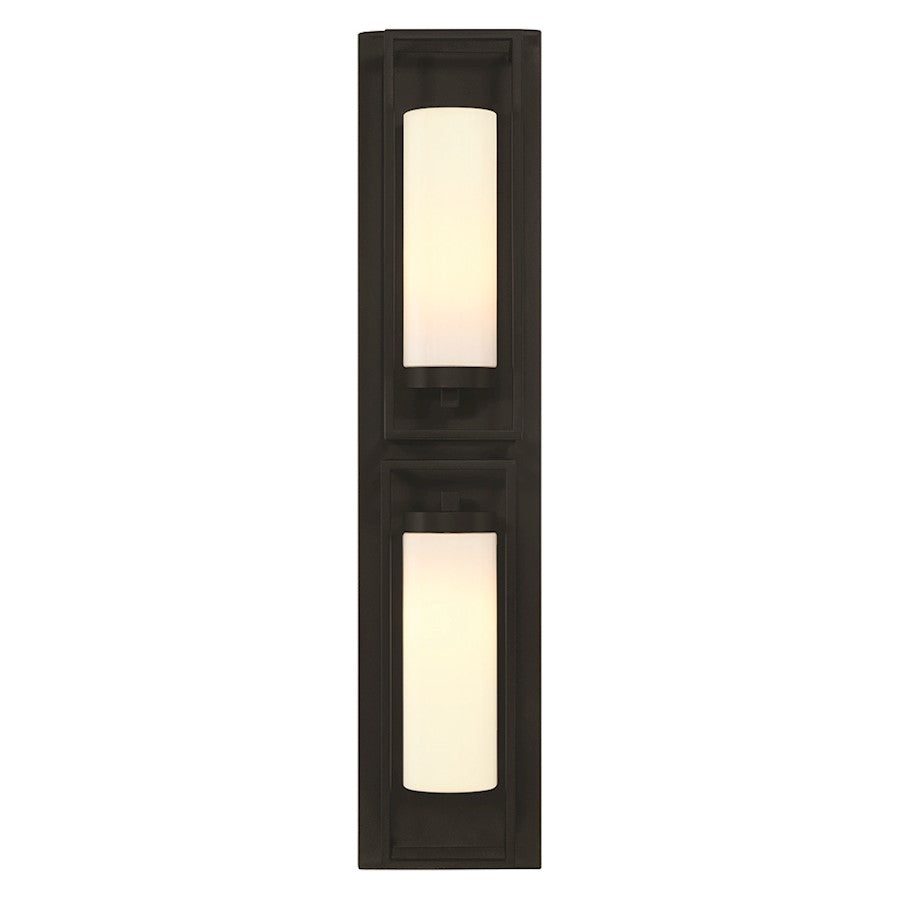 Eurofase Ren 2 Light 36" Outdoor Wall Sconce, Satin Black