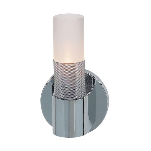 Eurofase Uomo 1-Light Wall Sconce, Chrome/Frosted