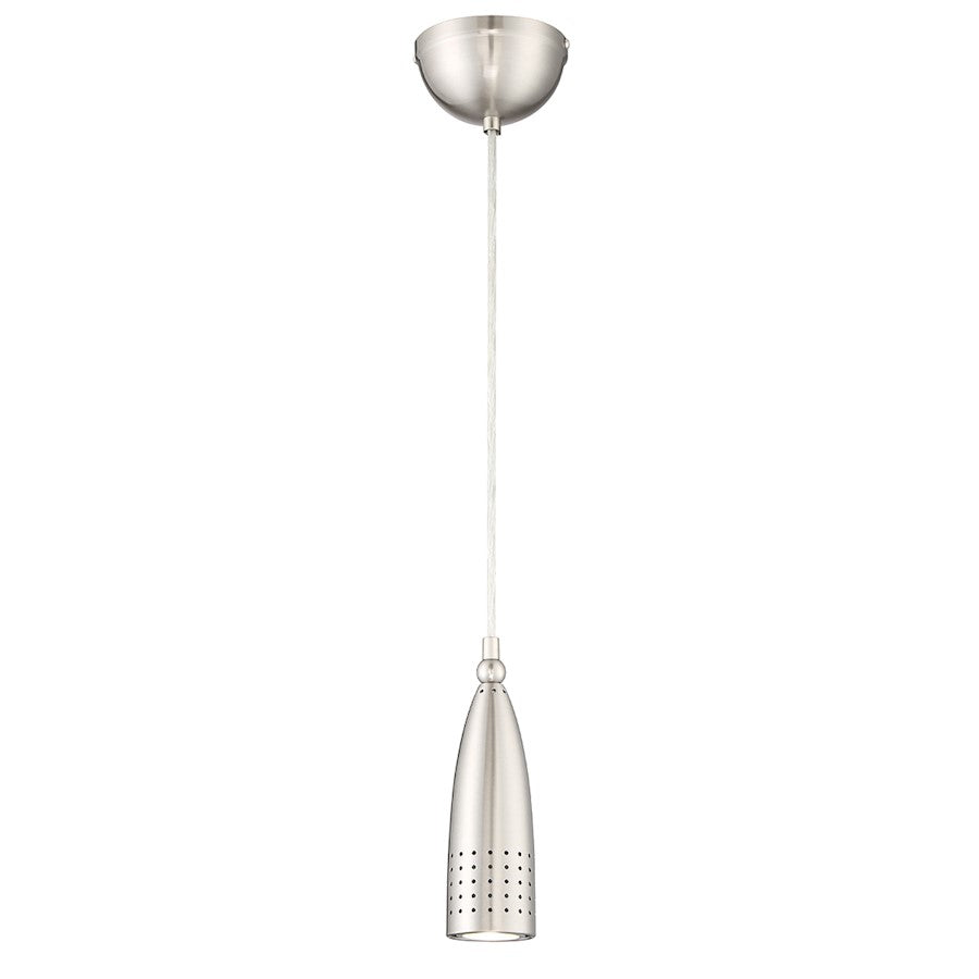 Eurofase Mya 1 Light LED Pendant, Satin Nickel