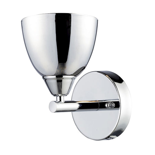 ELK Lighting Reflections 1-Light Wall Lamp, Chrome/Chrome-Plated Glass