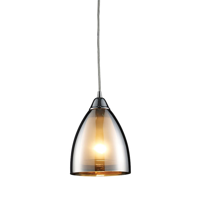 ELK Lighting Reflections 1-Light Mini Pendant, Chrome/Chrome-Plated