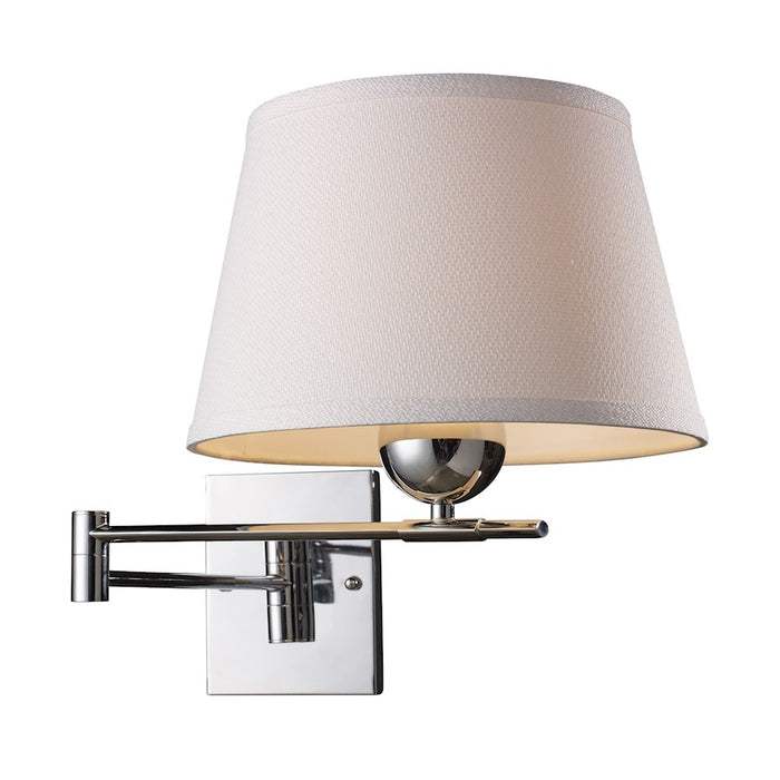 ELK Lighting Lanza 1-Light Swingarm Wall Lamp, Polished Chrome