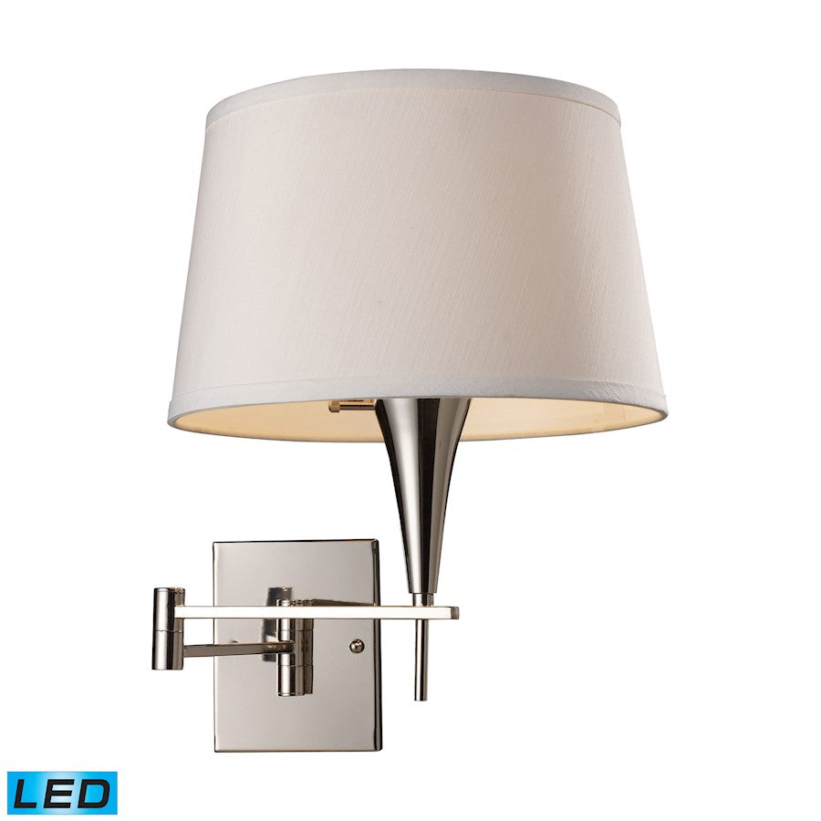 ELK Lighting Swingarms 1-Light Swingarm Wall Lamp, Chrome