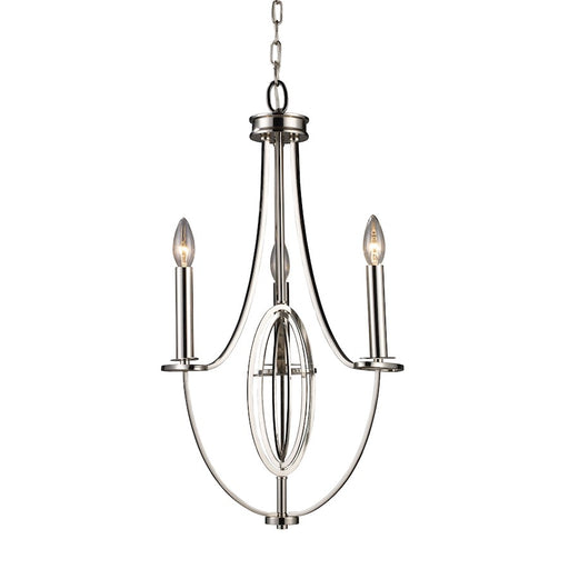ELK Lighting Dione 3-Light Chandelier, Nickel