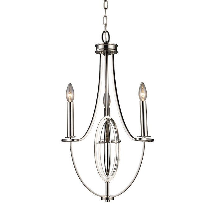 ELK Lighting Dione 3-Light Chandelier, Nickel