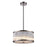 ELK Lighting Braxton Chandelier, Nickel/Ribbed Cylinder